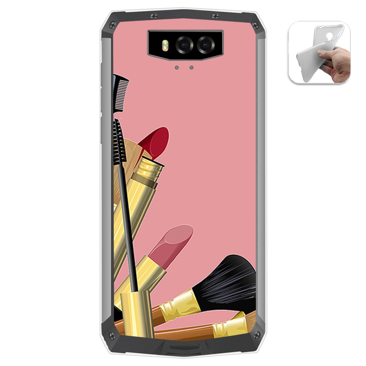 Funda Gel Tpu para Blackview BV9100 diseño Brochas Dibujos