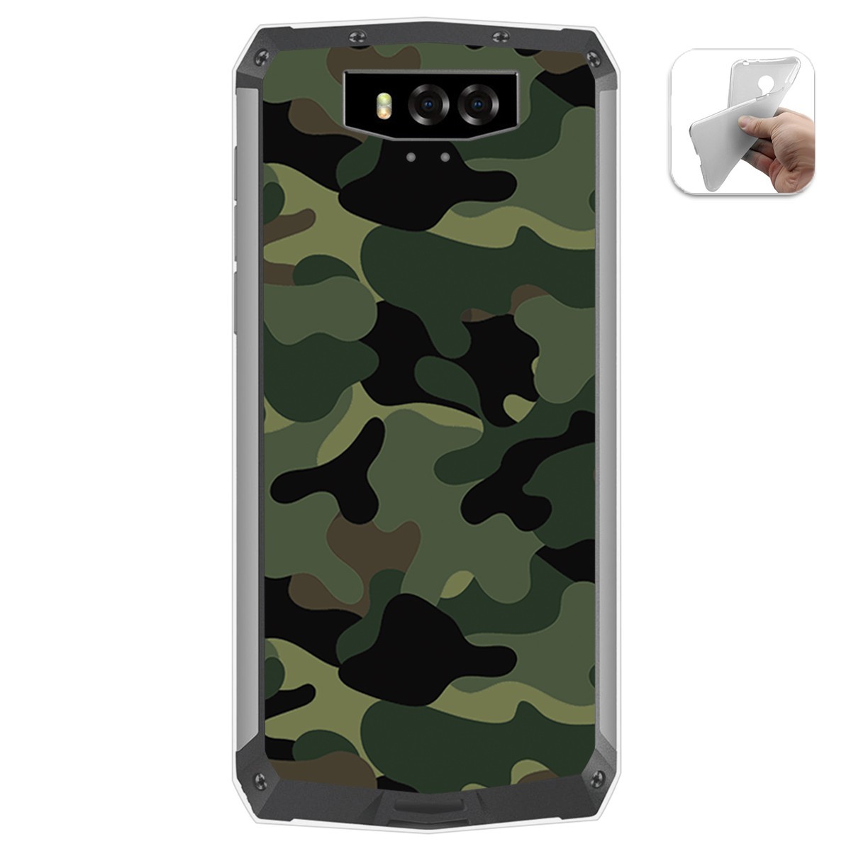 Funda Gel Tpu para Blackview BV9100 diseño Camuflaje Dibujos