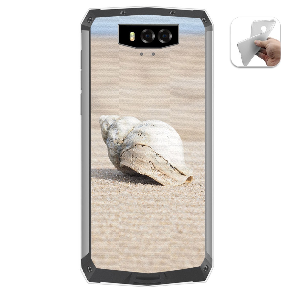 Funda Gel Tpu para Blackview BV9100 diseño Concha Dibujos