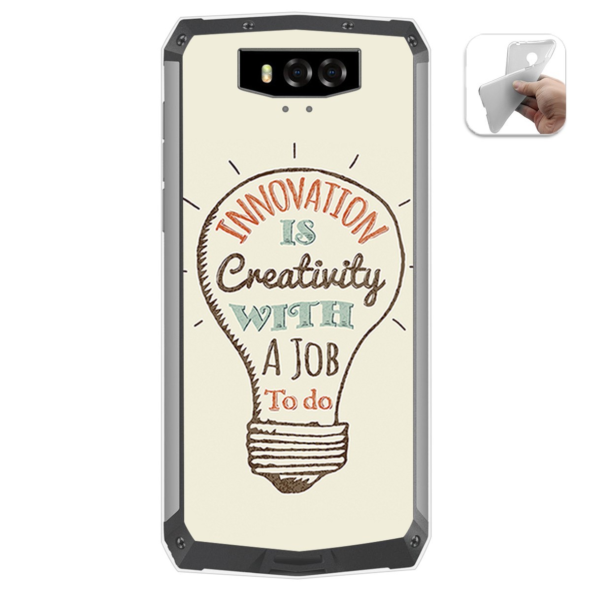 Funda Gel Tpu para Blackview BV9100 diseño Creativity Dibujos
