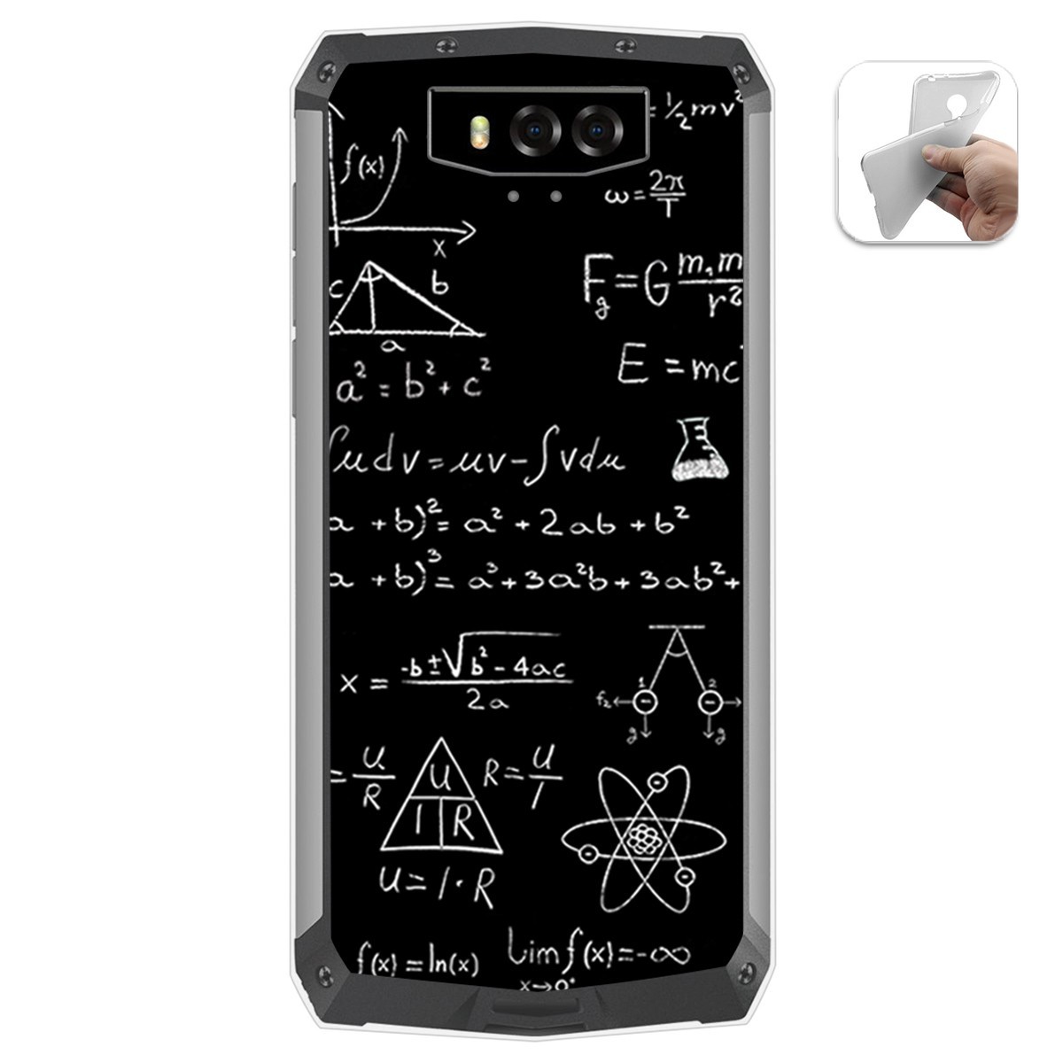 Funda Gel Tpu para Blackview BV9100 diseño Formulas Dibujos