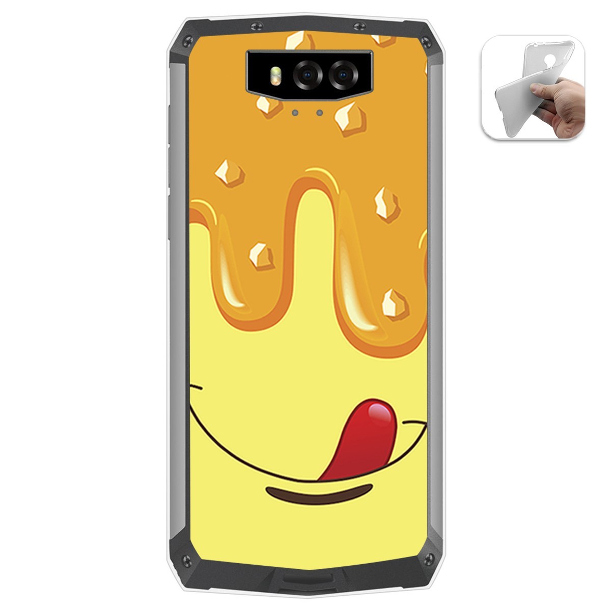 Funda Gel Tpu para Blackview BV9100 diseño Helado Vainilla Dibujos