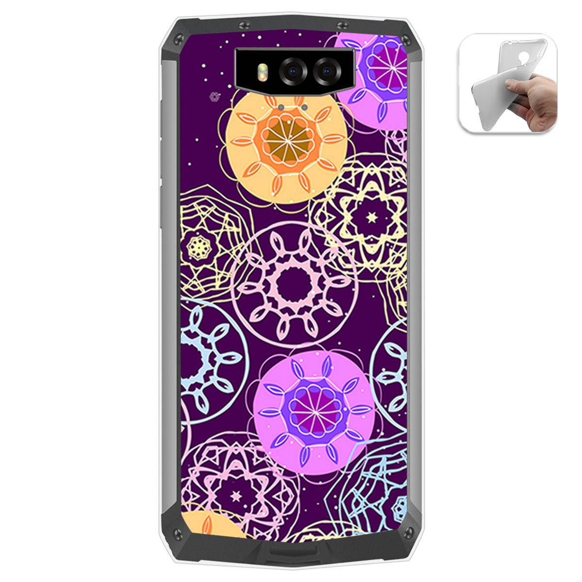 Funda Gel Tpu para Blackview BV9100 diseño Radial Dibujos