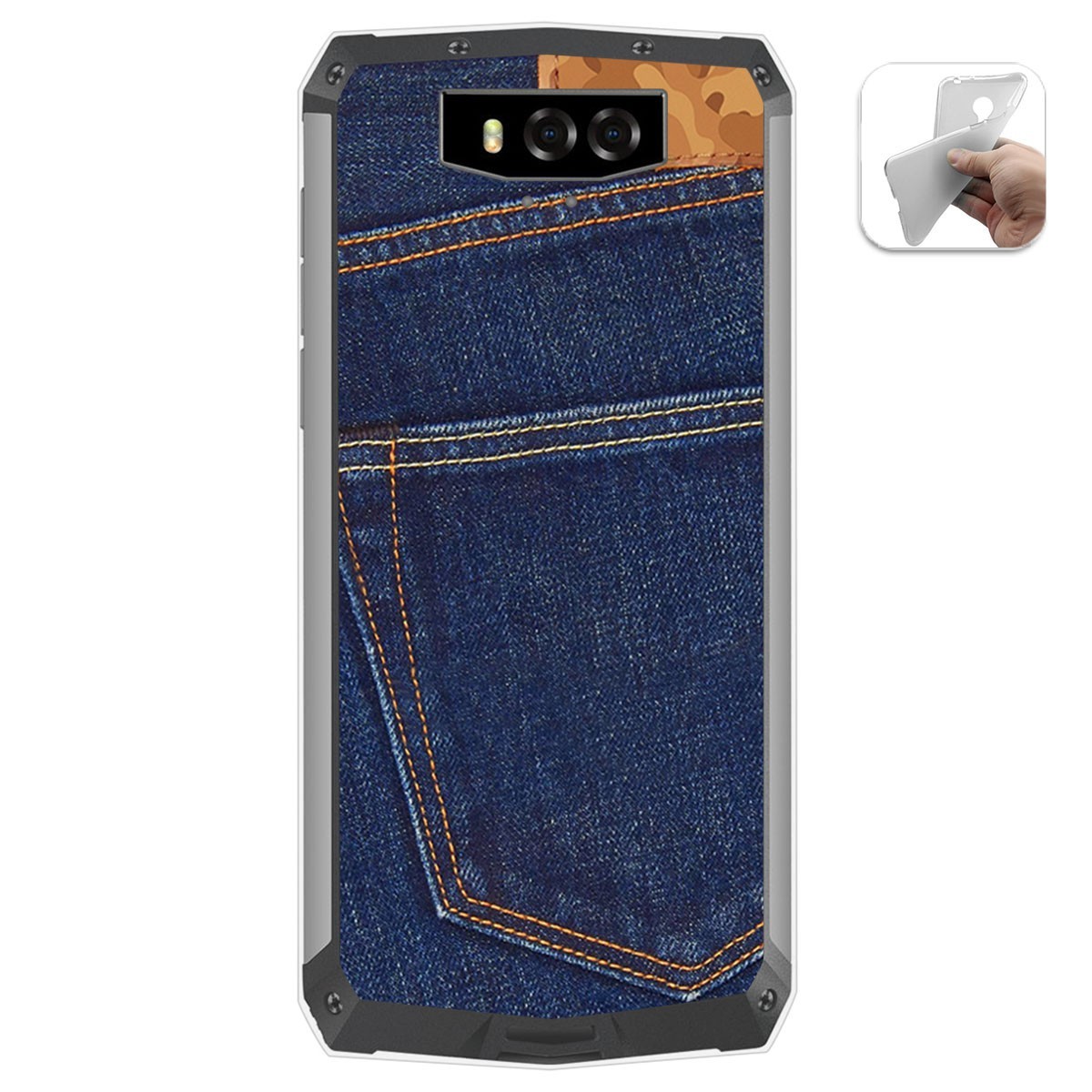 Funda Gel Tpu para Blackview BV9100 diseño Vaquero Dibujos