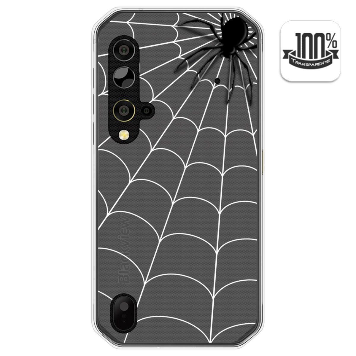 Funda Gel Transparente para Blackview BV9900 / BV9900 PRO diseño Araña Dibujos