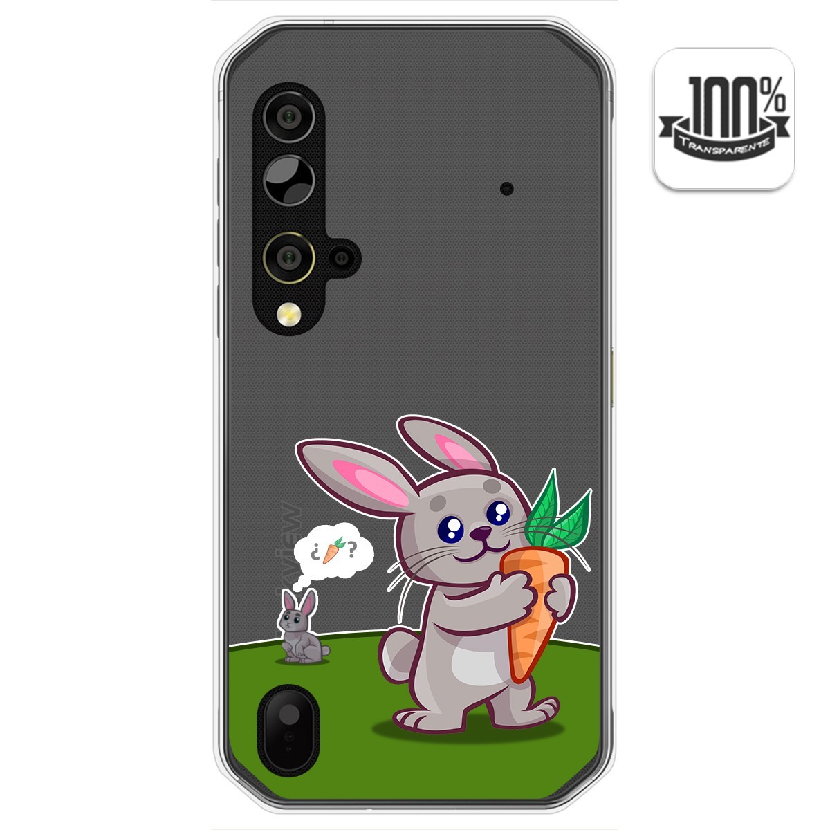 Funda Gel Transparente para Blackview BV9900 / BV9900 PRO diseño Conejo Dibujos