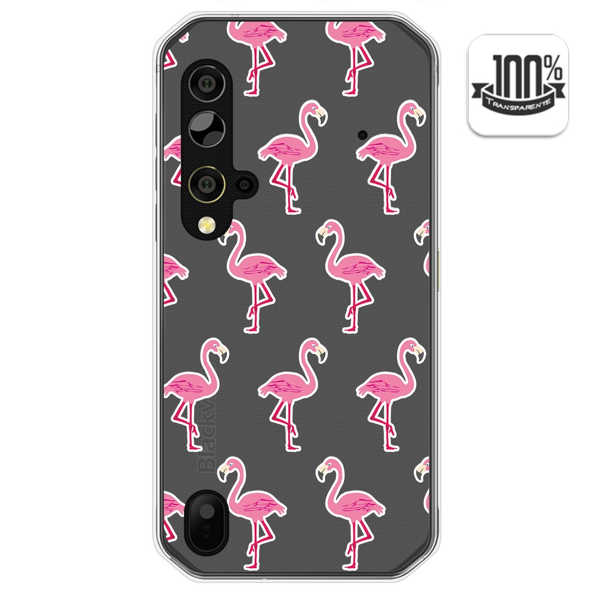 Funda Gel Transparente para Blackview BV9900 / BV9900 PRO diseño Flamenco Dibujos