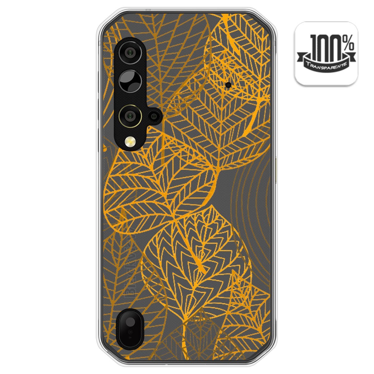 Funda Gel Transparente para Blackview BV9900 / BV9900 PRO diseño Hojas Dibujos