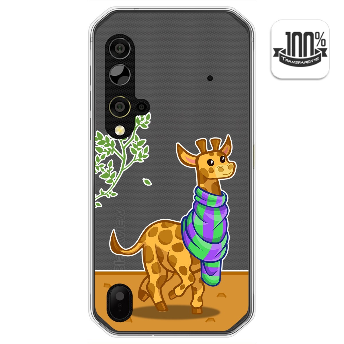 Funda Gel Transparente para Blackview BV9900 / BV9900 PRO diseño Jirafa Dibujos