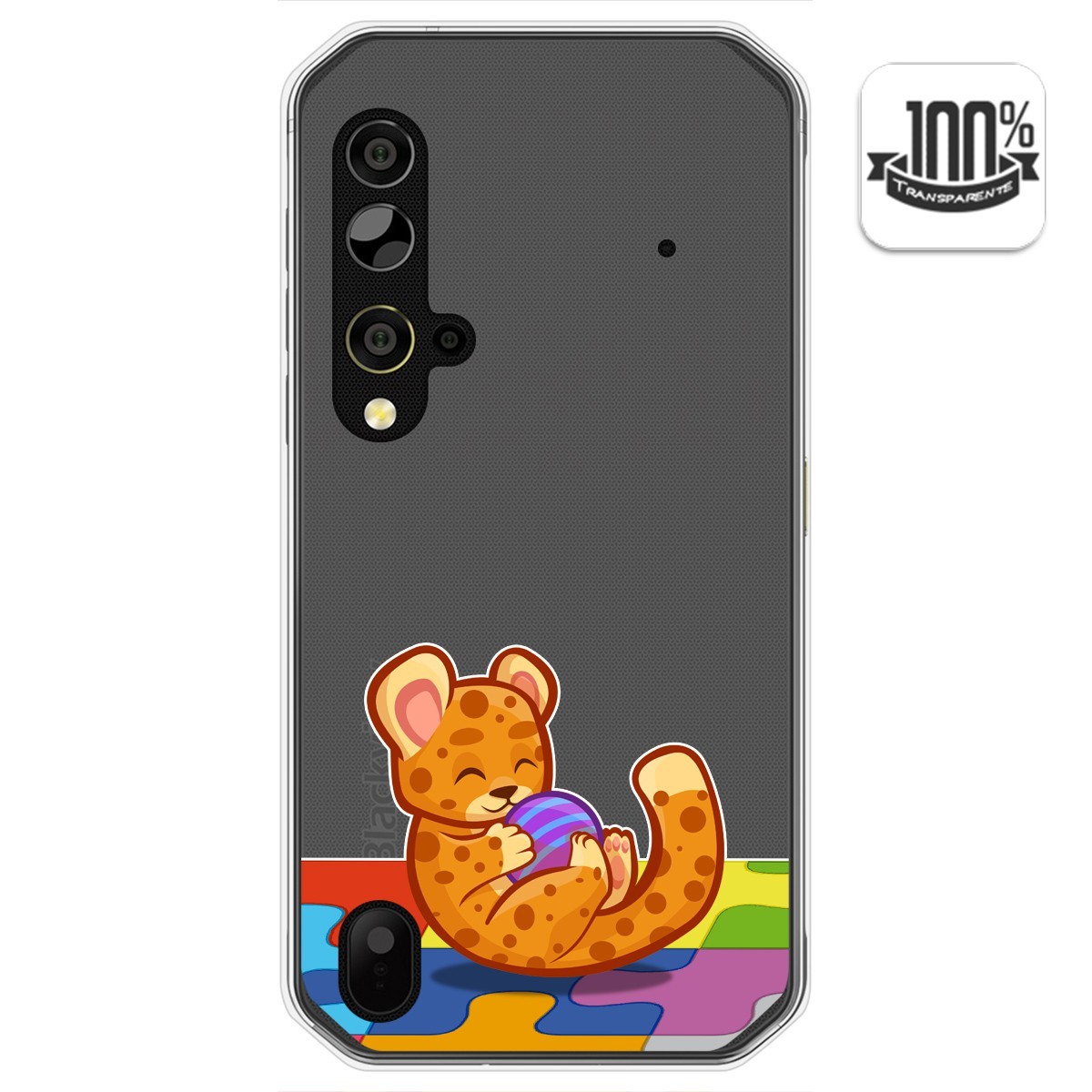 Funda Gel Transparente para Blackview BV9900 / BV9900 PRO diseño Leopardo Dibujos