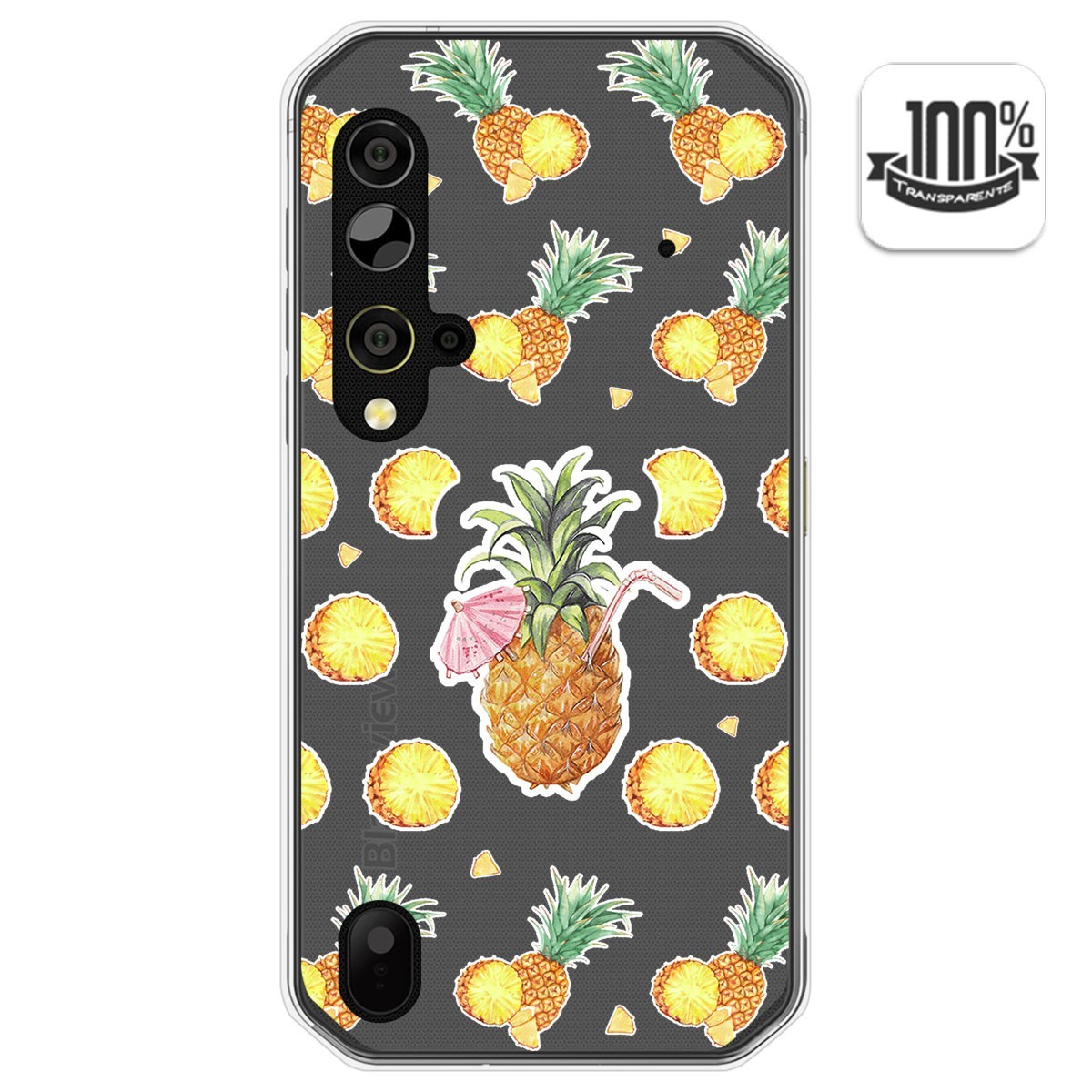 Funda Gel Transparente para Blackview BV9900 / BV9900 PRO diseño Piña Dibujos