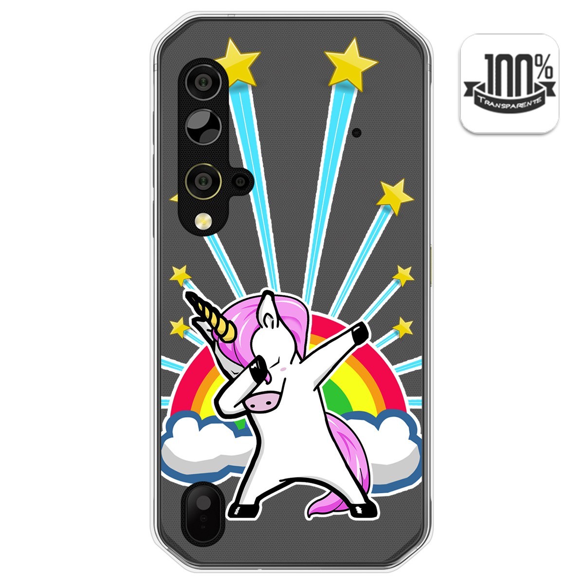 Funda Gel Transparente para Blackview BV9900 / BV9900 PRO diseño Unicornio Dibujos