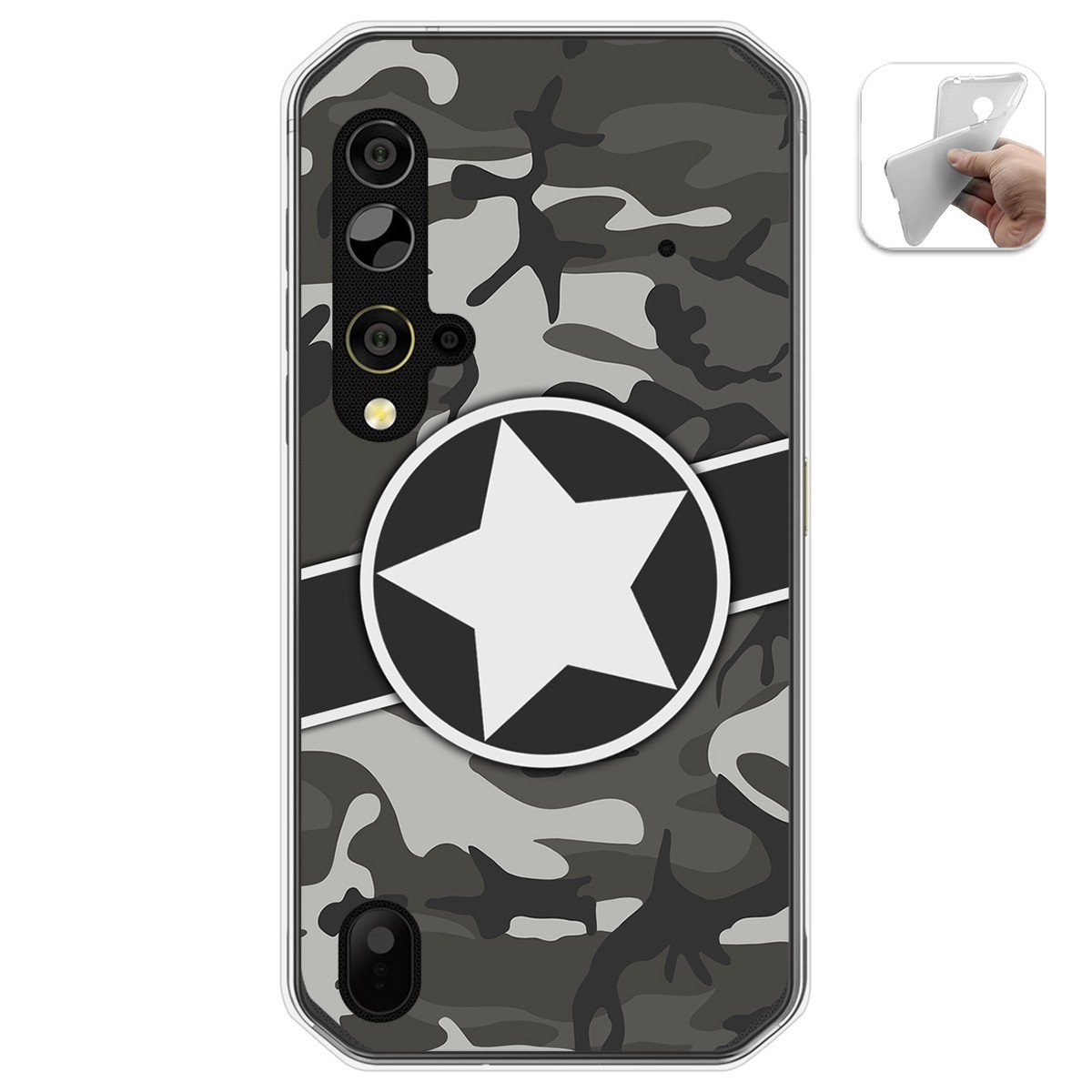 Funda Gel Tpu para Blackview BV9900 / BV9900 PRO diseño Camuflaje 02 Dibujos