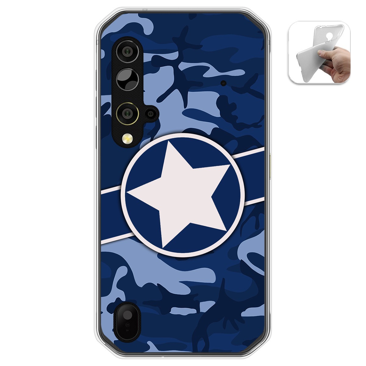 Funda Gel Tpu para Blackview BV9900 / BV9900 PRO diseño Camuflaje 03 Dibujos