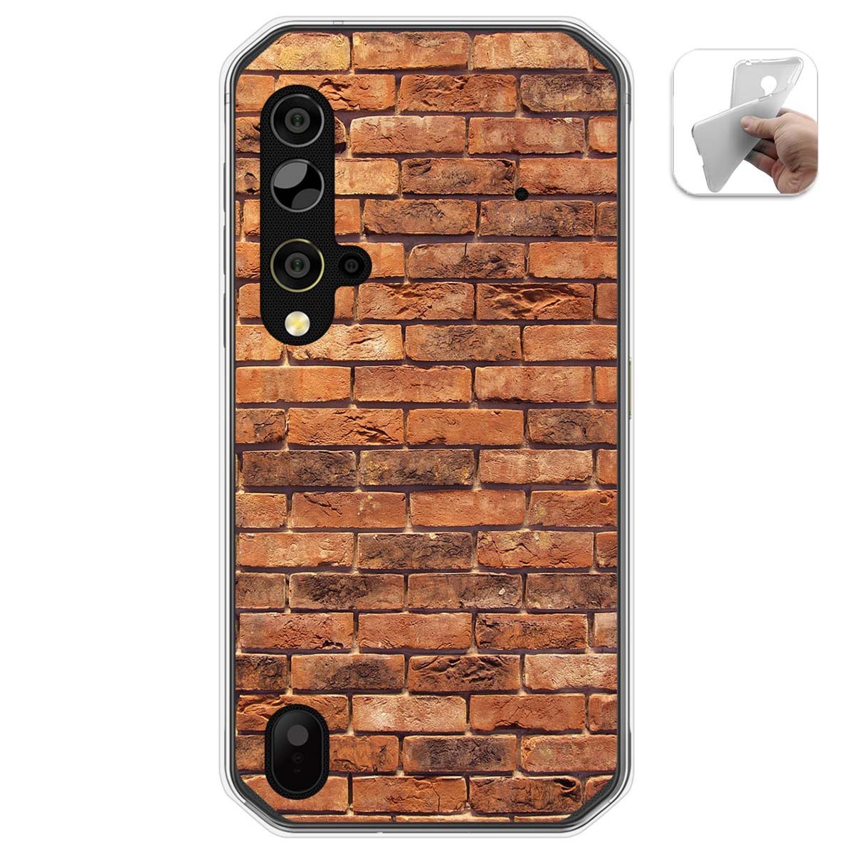 Funda Gel Tpu para Blackview BV9900 / BV9900 PRO diseño Ladrillo 04 Dibujos