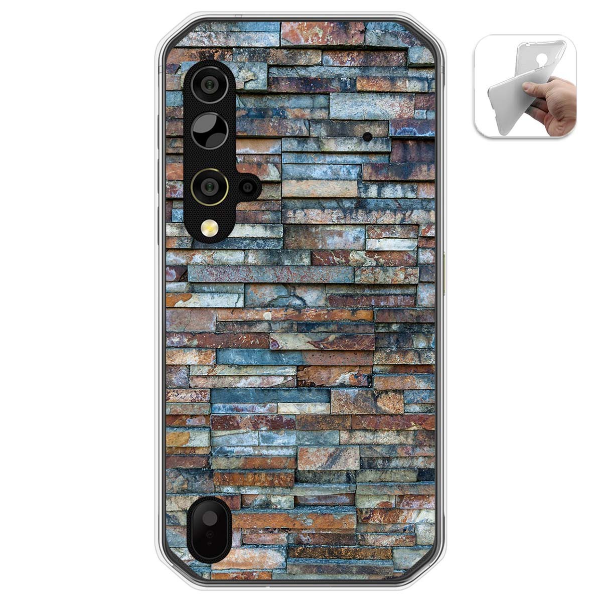 Funda Gel Tpu para Blackview BV9900 / BV9900 PRO diseño Ladrillo 05 Dibujos