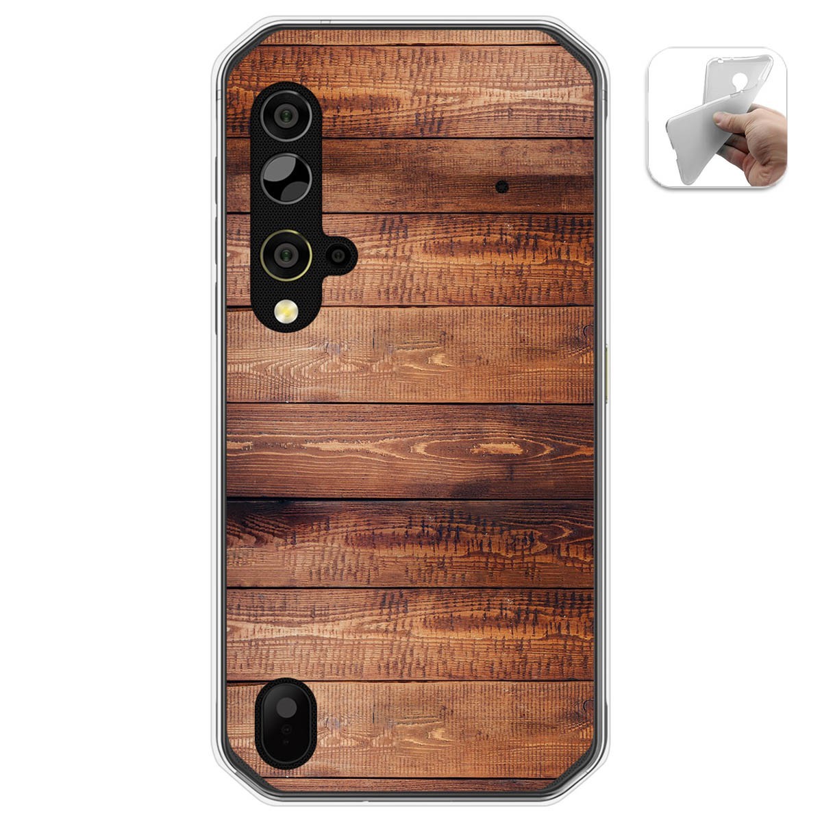Funda Gel Tpu para Blackview BV9900 / BV9900 PRO diseño Madera 02 Dibujos