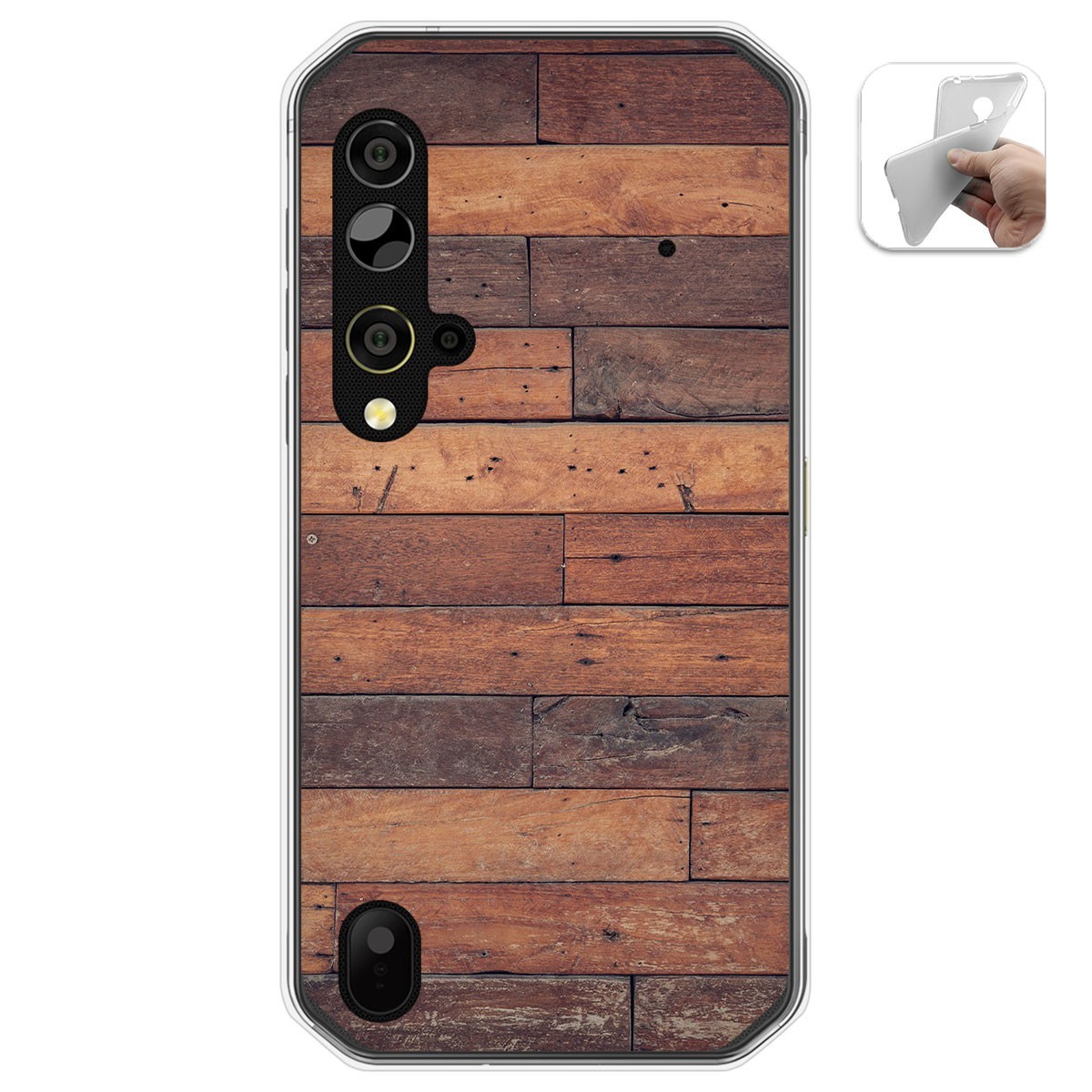 Funda Gel Tpu para Blackview BV9900 / BV9900 PRO diseño Madera 03 Dibujos