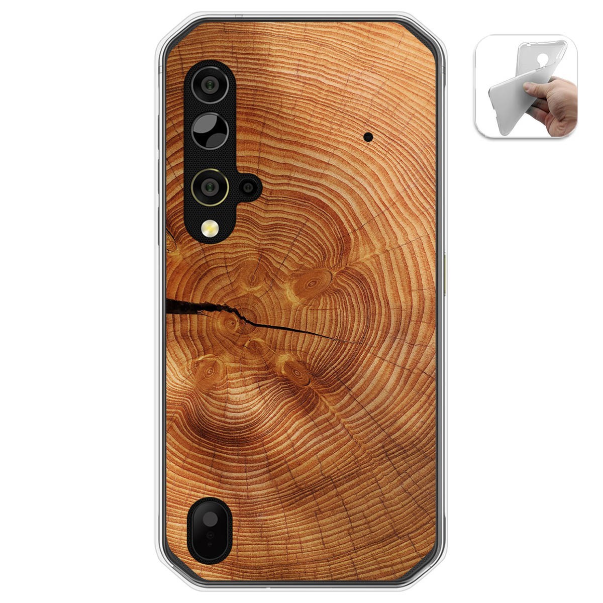Funda Gel Tpu para Blackview BV9900 / BV9900 PRO diseño Madera 04 Dibujos