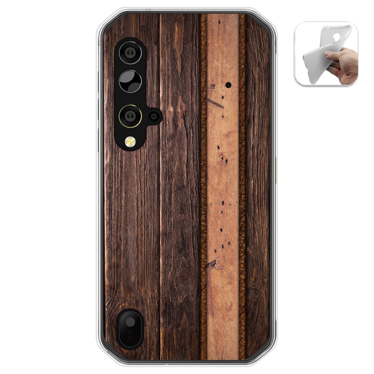 Funda Gel Tpu para Blackview BV9900 / BV9900 PRO diseño Madera 05 Dibujos