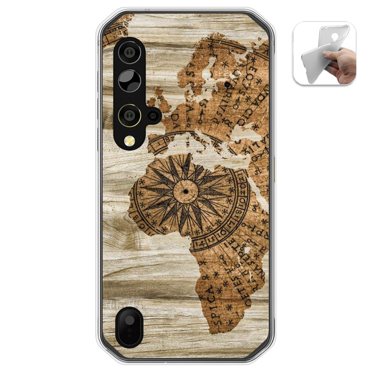 Funda Gel Tpu para Blackview BV9900 / BV9900 PRO diseño Madera 07 Dibujos