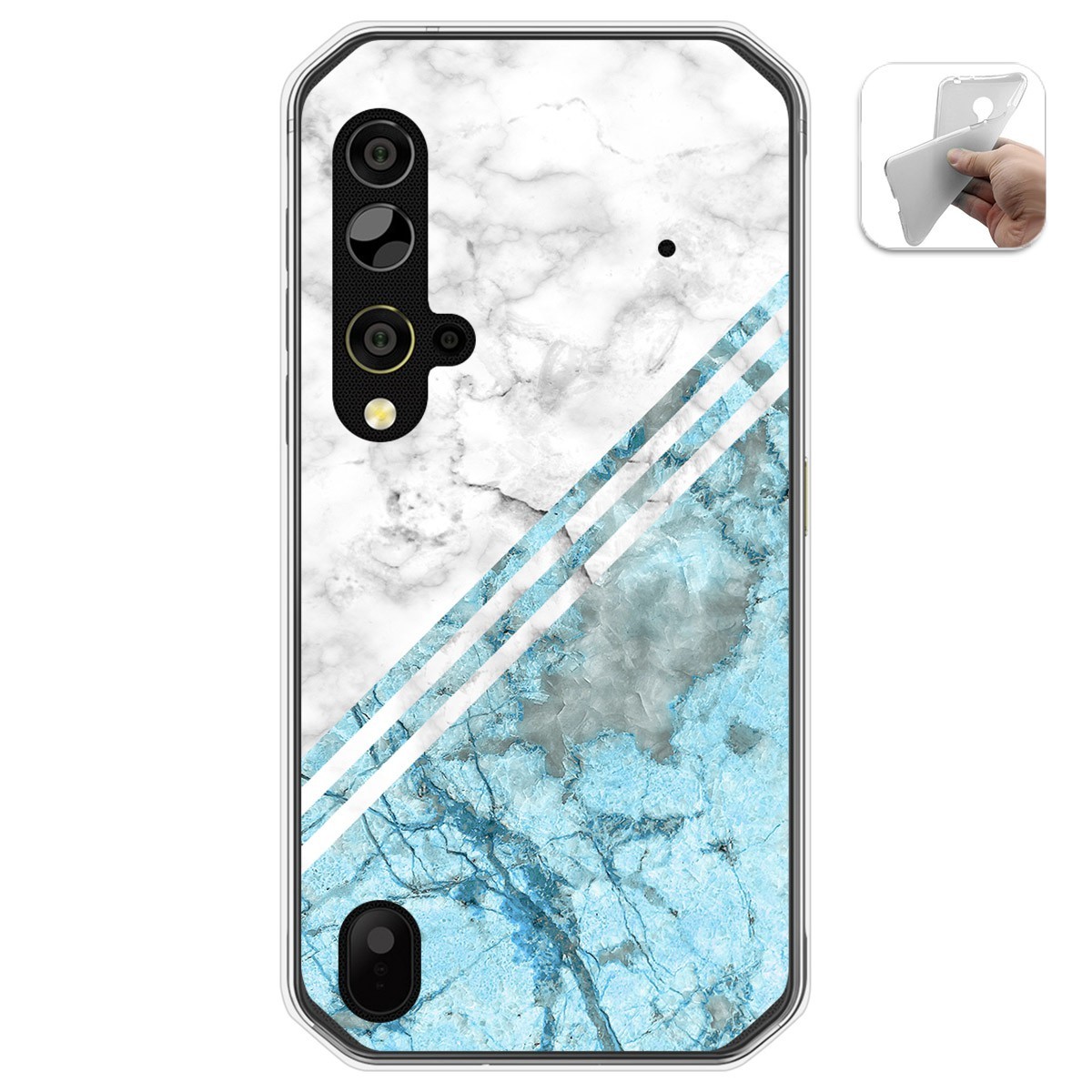 Funda Gel Tpu para Blackview BV9900 / BV9900 PRO diseño Mármol 02 Dibujos