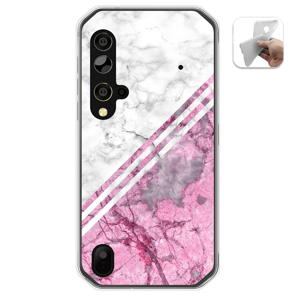 Funda Gel Tpu para Blackview BV9900 / BV9900 PRO diseño Mármol 03 Dibujos