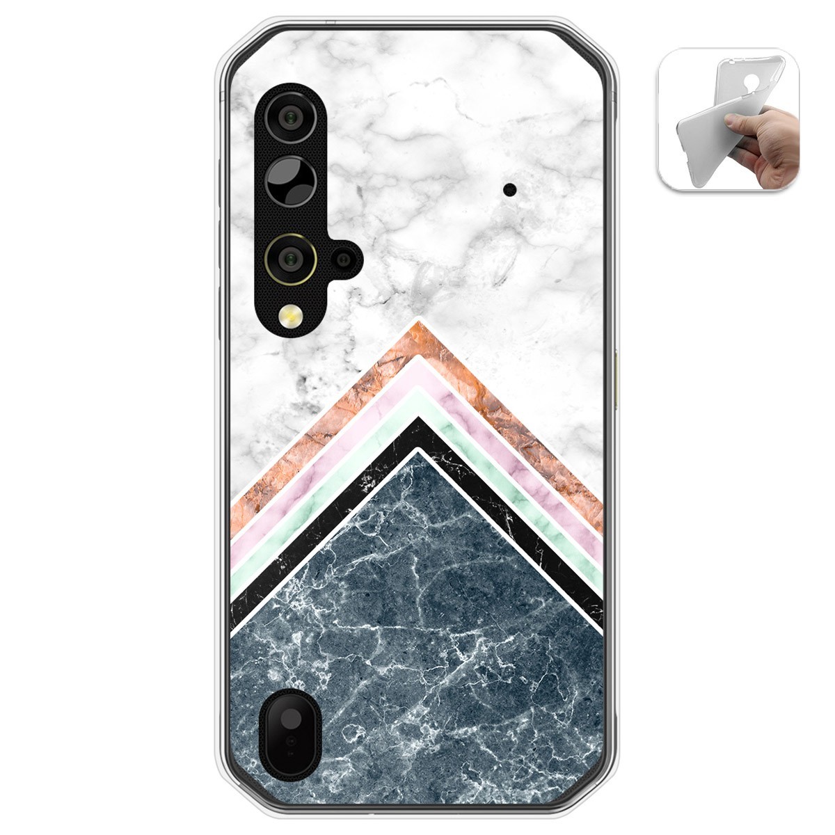 Funda Gel Tpu para Blackview BV9900 / BV9900 PRO diseño Mármol 05 Dibujos