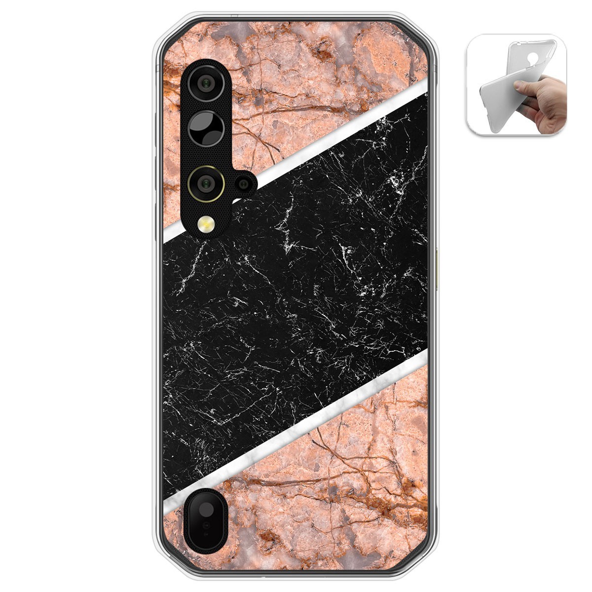 Funda Gel Tpu para Blackview BV9900 / BV9900 PRO diseño Mármol 07 Dibujos