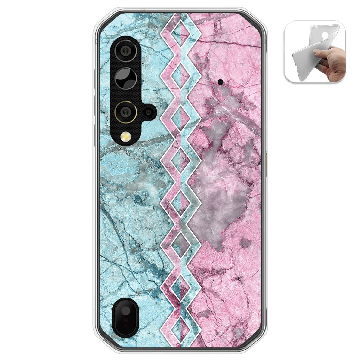 Funda Gel Tpu para Blackview BV9900 / BV9900 PRO diseño Mármol 08 Dibujos