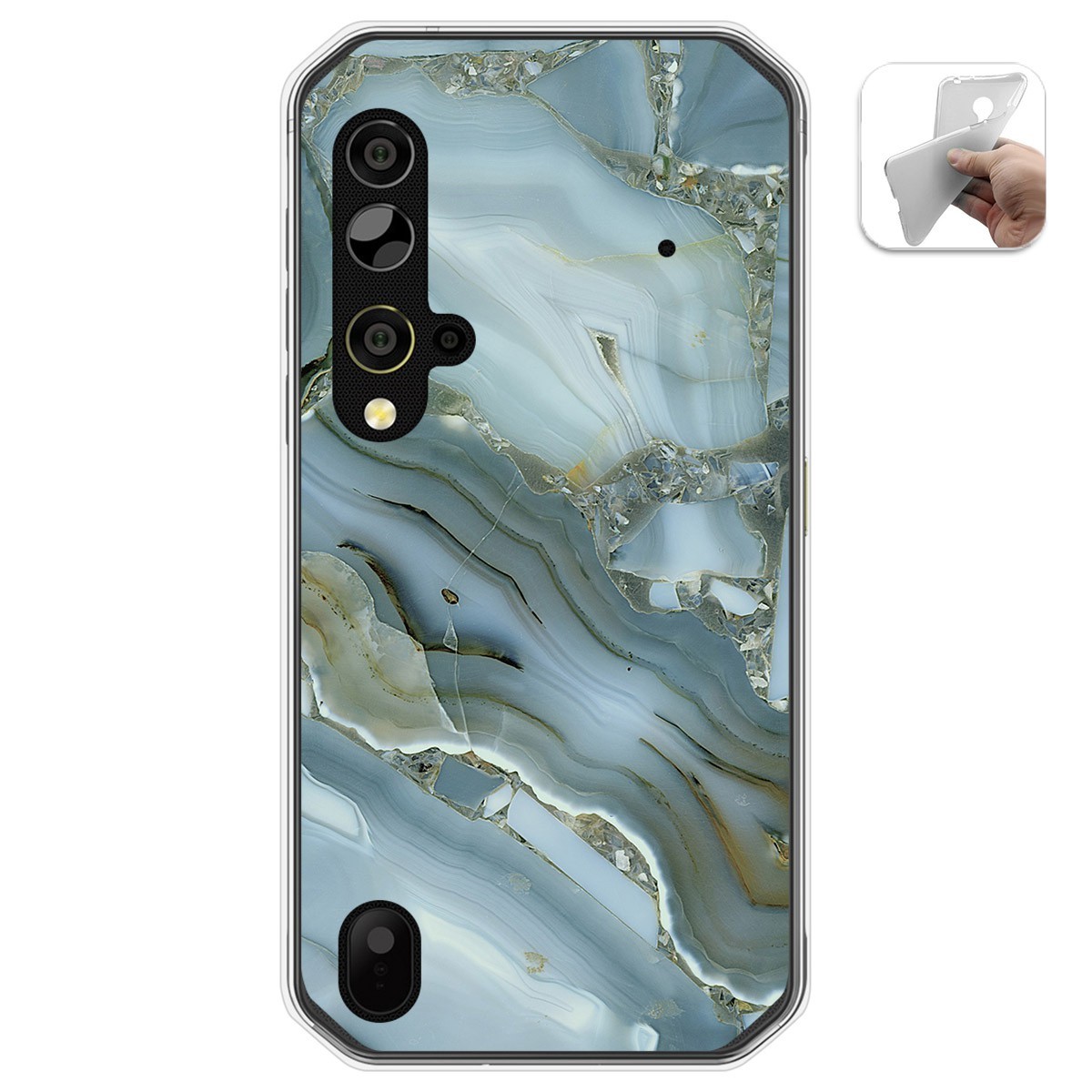 Funda Gel Tpu para Blackview BV9900 / BV9900 PRO diseño Mármol 09 Dibujos