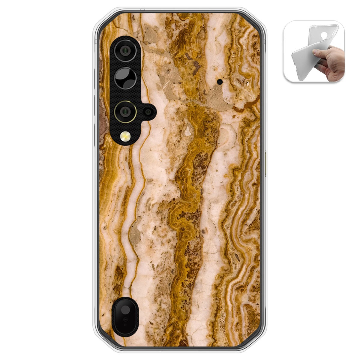 Funda Gel Tpu para Blackview BV9900 / BV9900 PRO diseño Mármol 10 Dibujos