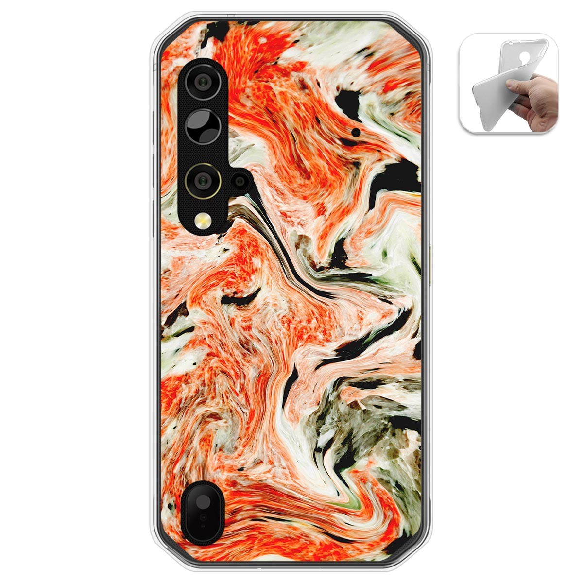 Funda Gel Tpu para Blackview BV9900 / BV9900 PRO diseño Mármol 12 Dibujos