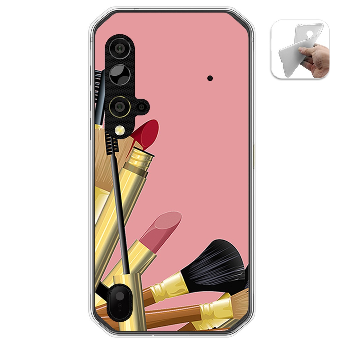 Funda Gel Tpu para Blackview BV9900 / BV9900 PRO diseño Brochas Dibujos