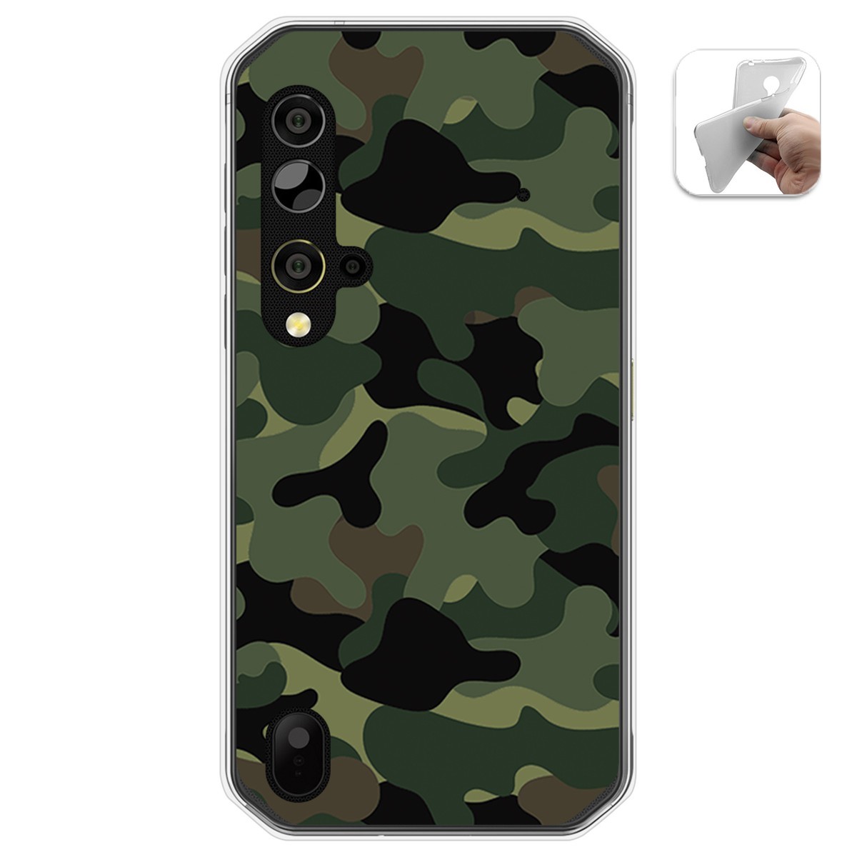 Funda Gel Tpu para Blackview BV9900 / BV9900 PRO diseño Camuflaje Dibujos