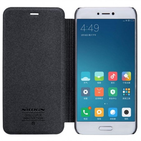 Funda Flip Negra Nillkin Modelo Sparkle para Xiaomi Mi 5C