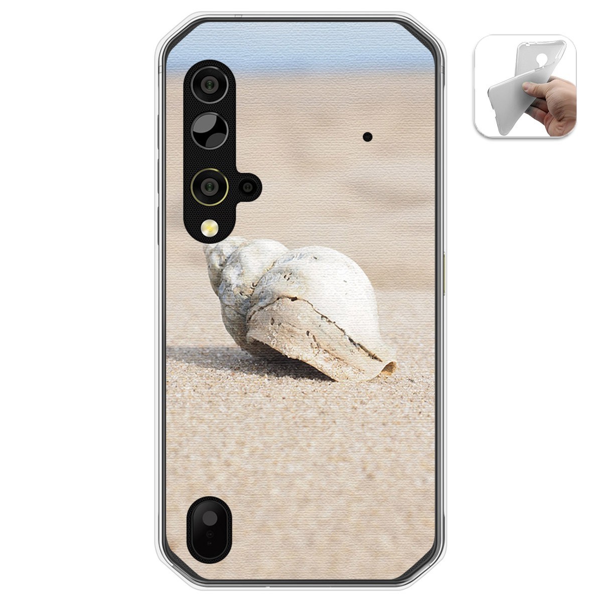 Funda Gel Tpu para Blackview BV9900 / BV9900 PRO diseño Concha Dibujos