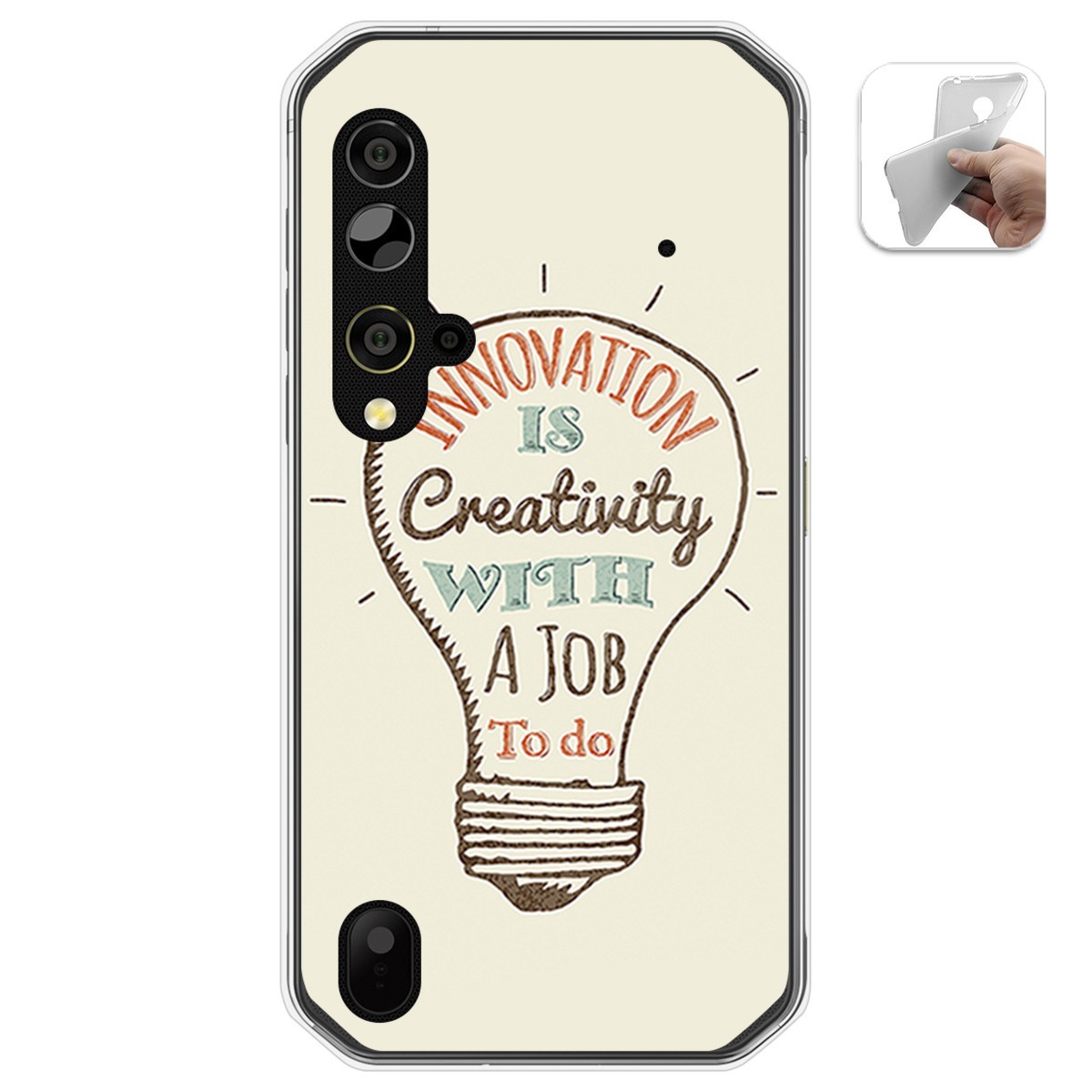 Funda Gel Tpu para Blackview BV9900 / BV9900 PRO diseño Creativity Dibujos