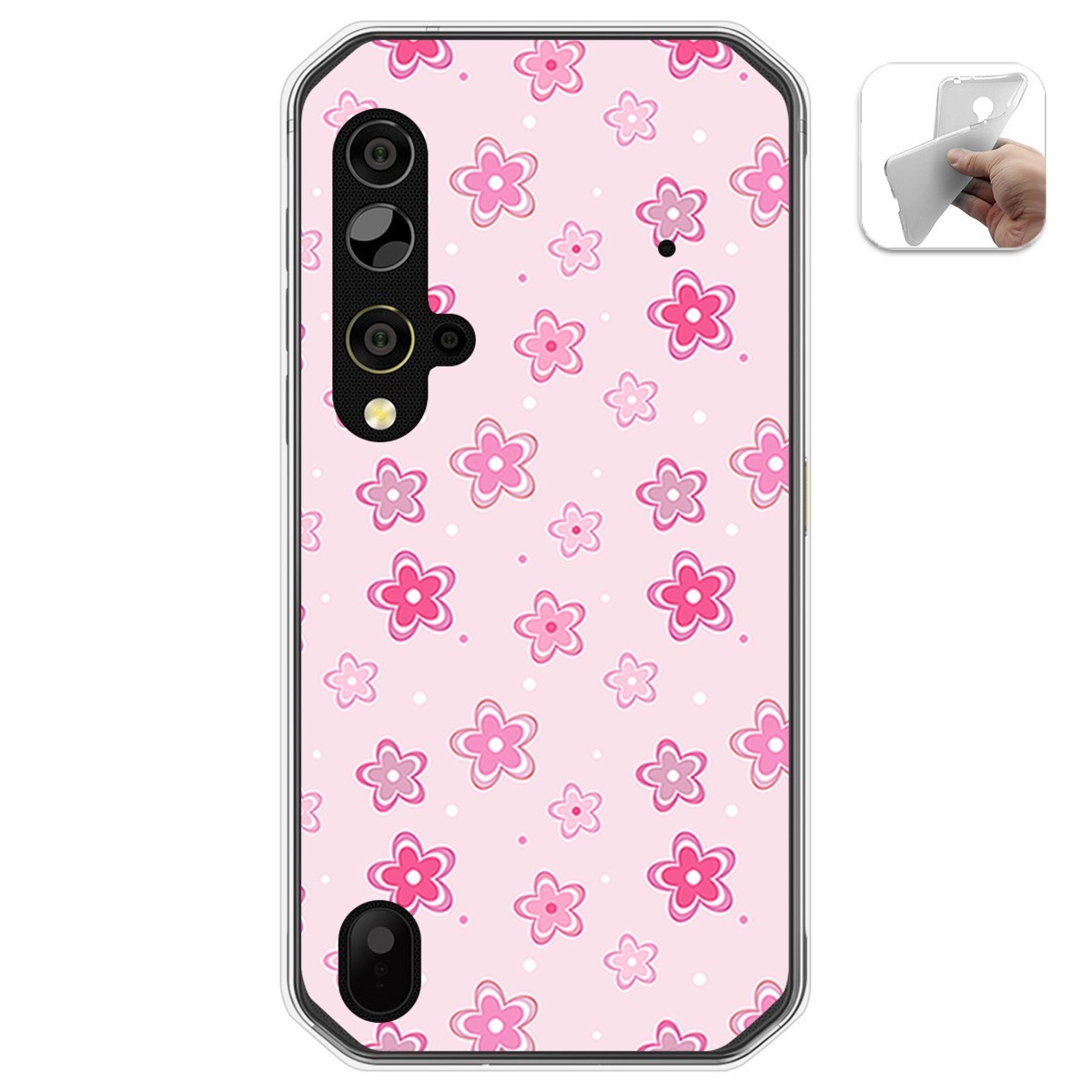 Funda Gel Tpu para Blackview BV9900 / BV9900 PRO diseño Flores Dibujos