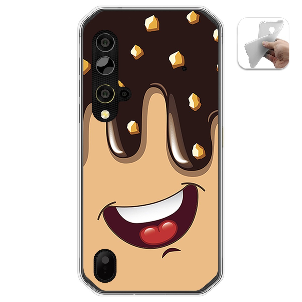 Funda Gel Tpu para Blackview BV9900 / BV9900 PRO diseño Helado Chocolate Dibujos