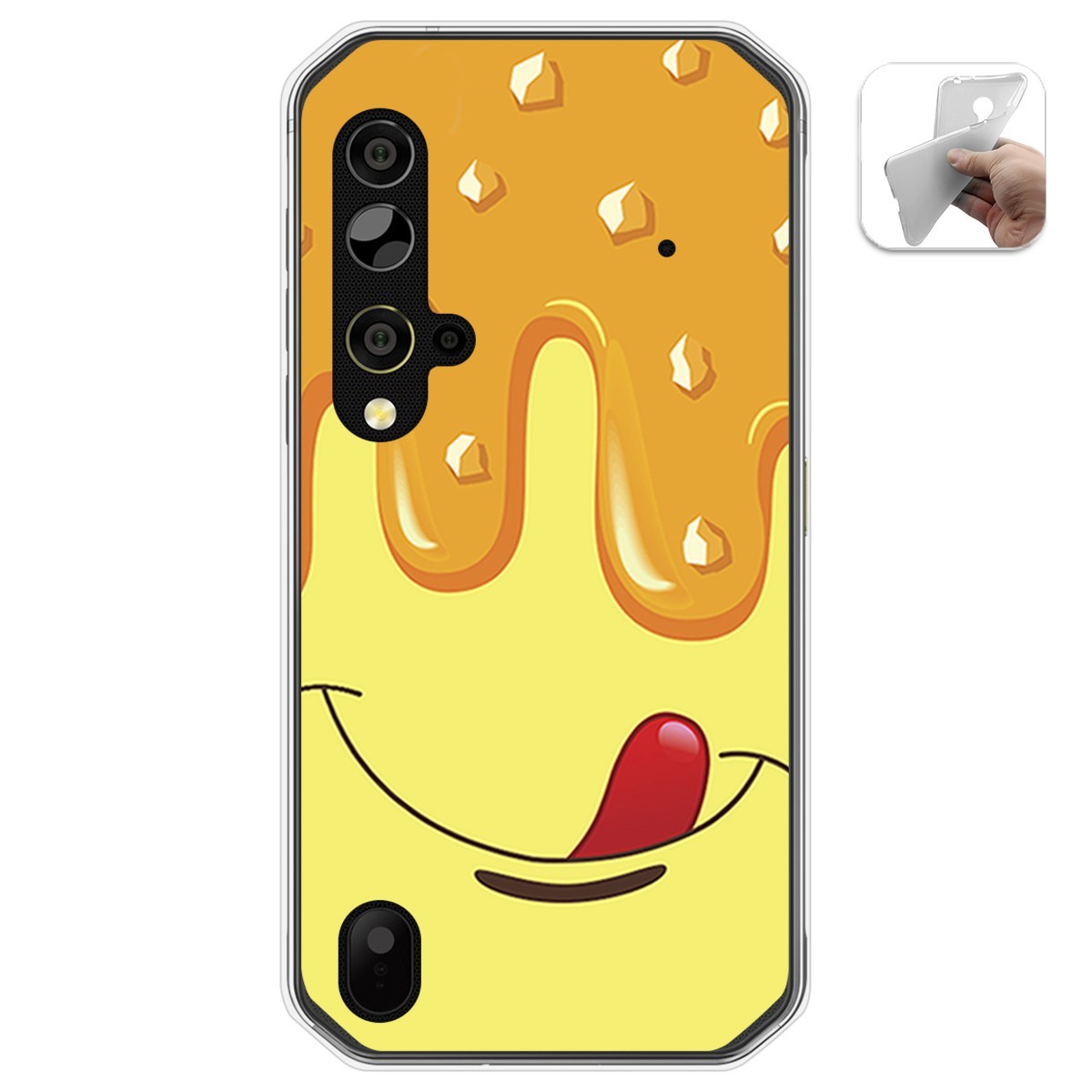 Funda Gel Tpu para Blackview BV9900 / BV9900 PRO diseño Helado Vainilla Dibujos