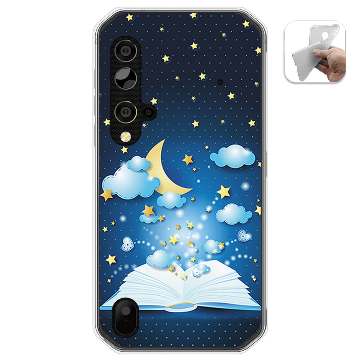 Funda Gel Tpu para Blackview BV9900 / BV9900 PRO diseño Libro Cuentos Dibujos