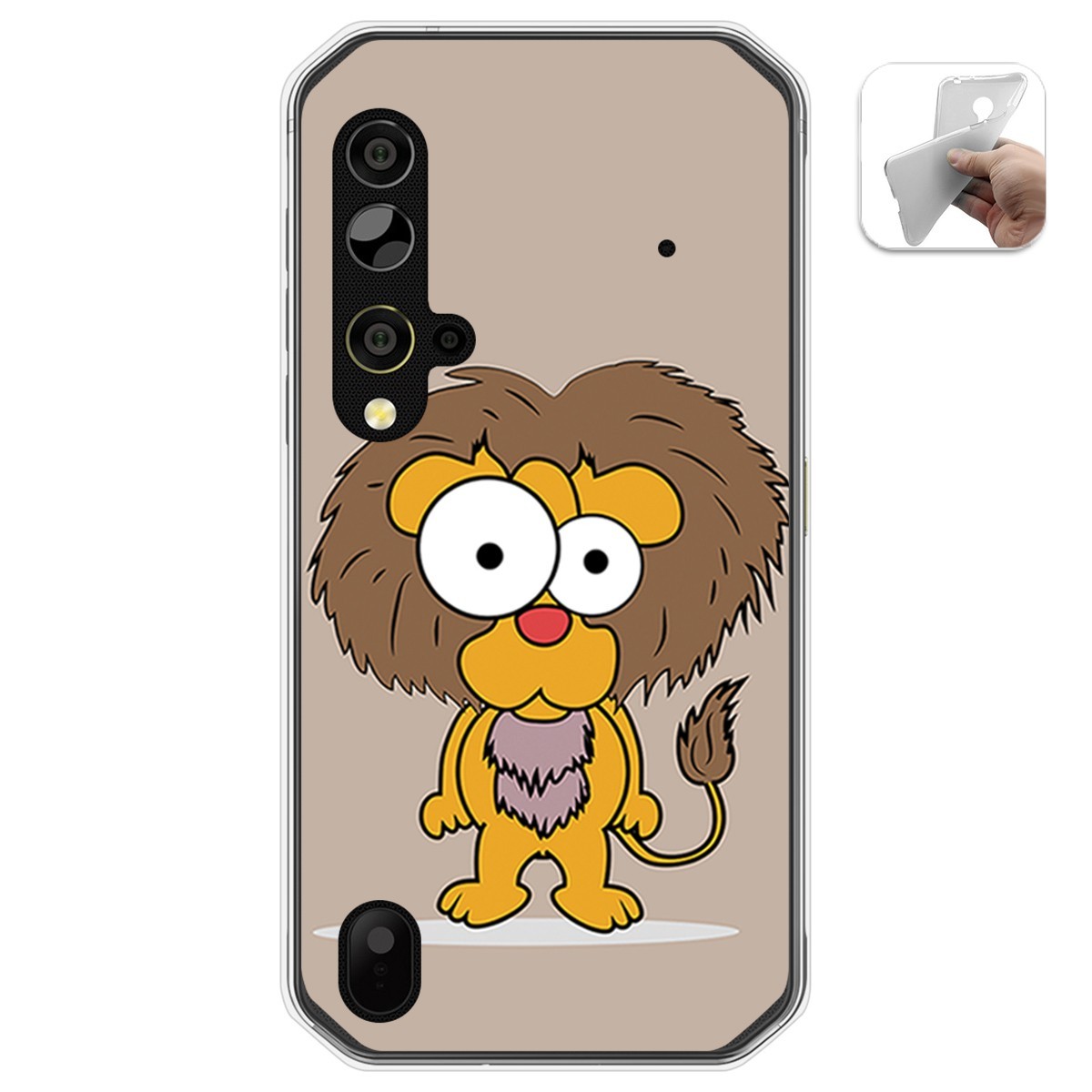 Funda Gel Tpu para Blackview BV9900 / BV9900 PRO diseño Leon Dibujos