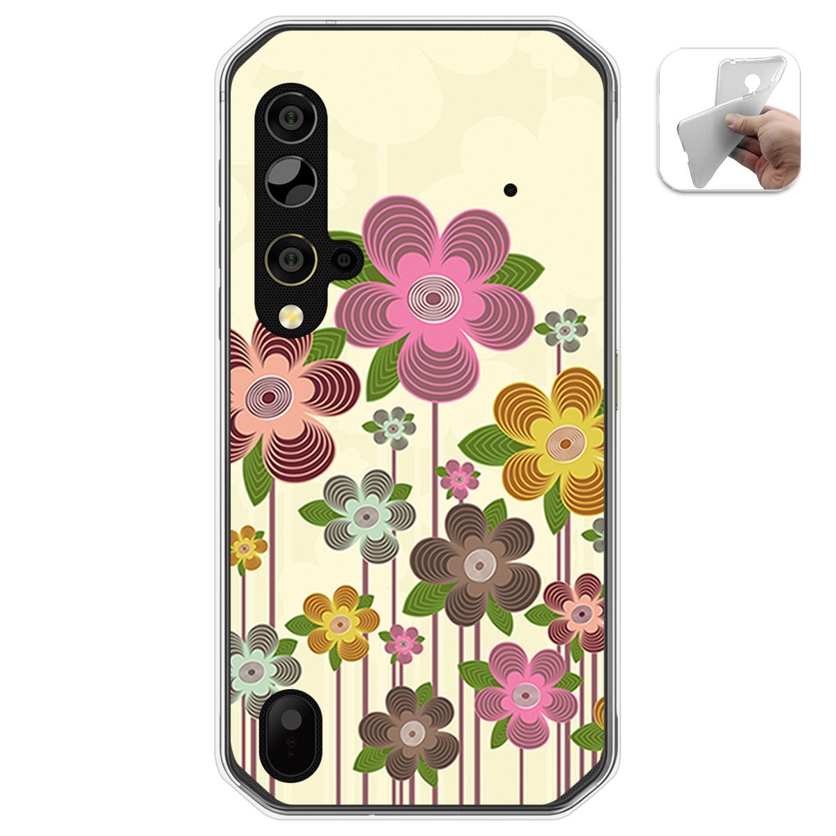 Funda Gel Tpu para Blackview BV9900 / BV9900 PRO diseño Primavera En Flor Dibujos