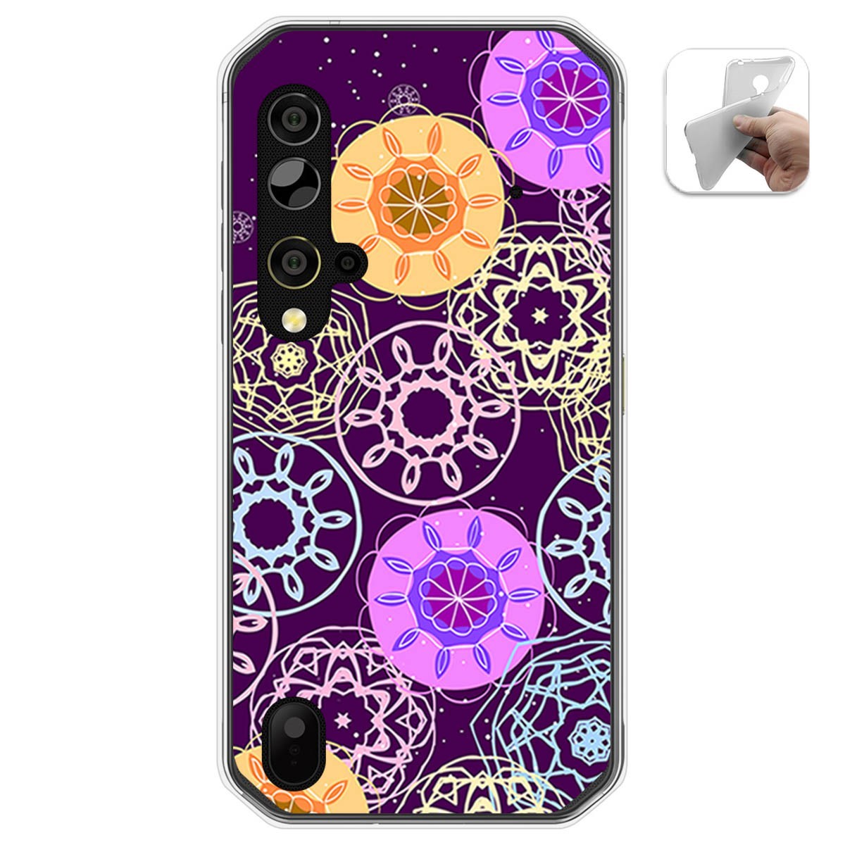 Funda Gel Tpu para Blackview BV9900 / BV9900 PRO diseño Radial Dibujos