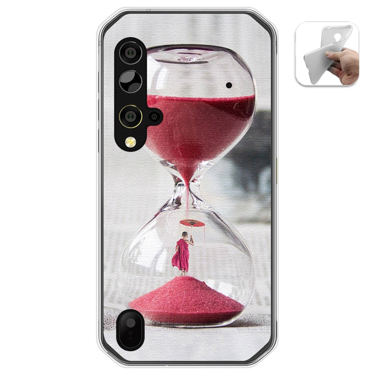 Funda Gel Tpu para Blackview BV9900 / BV9900 PRO diseño Reloj Dibujos