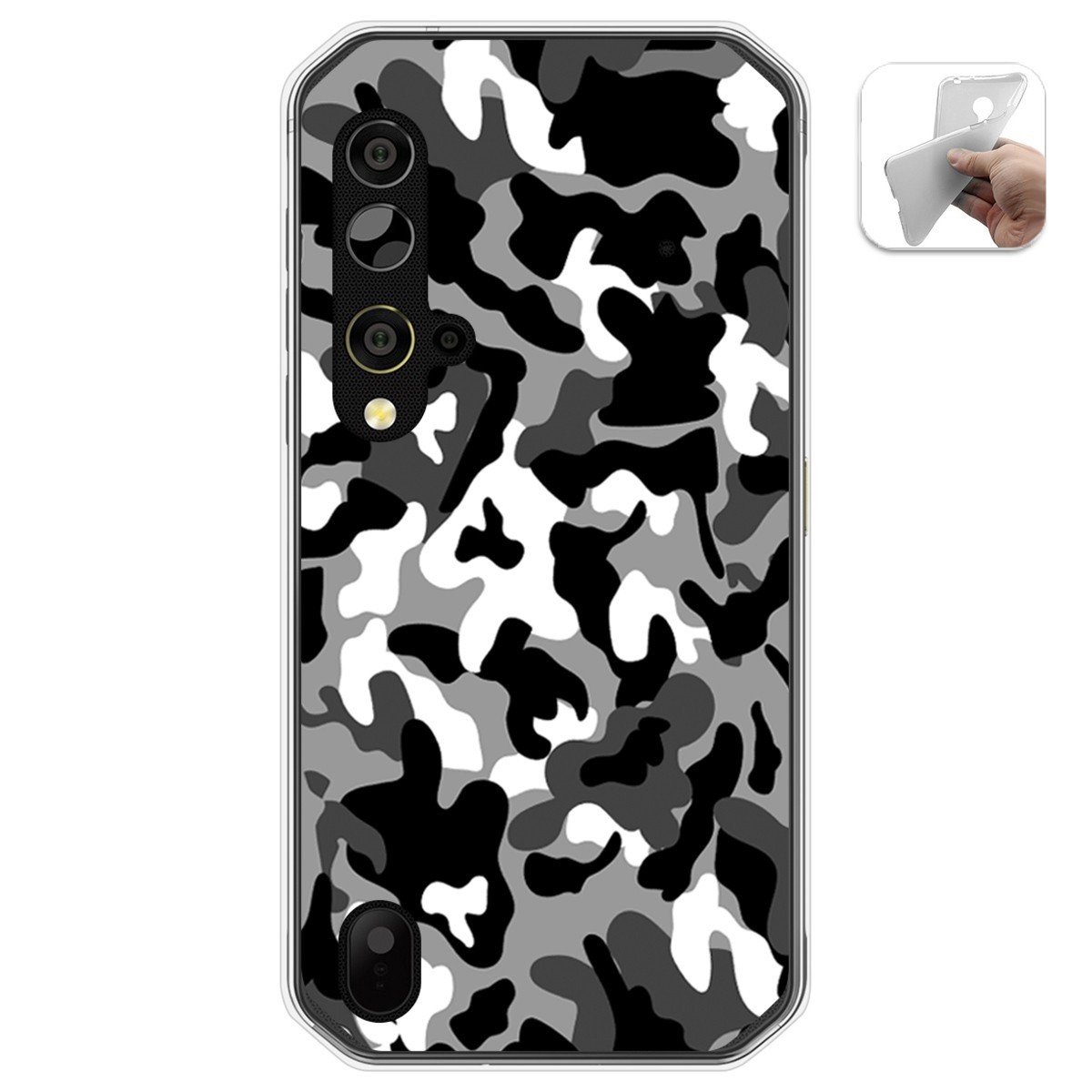 Funda Gel Tpu para Blackview BV9900 / BV9900 PRO diseño Snow Camuflaje Dibujos