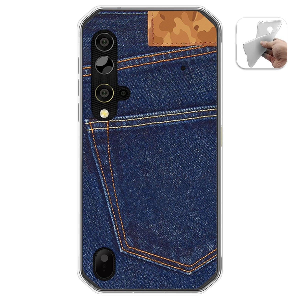 Funda Gel Tpu para Blackview BV9900 / BV9900 PRO diseño Vaquero Dibujos