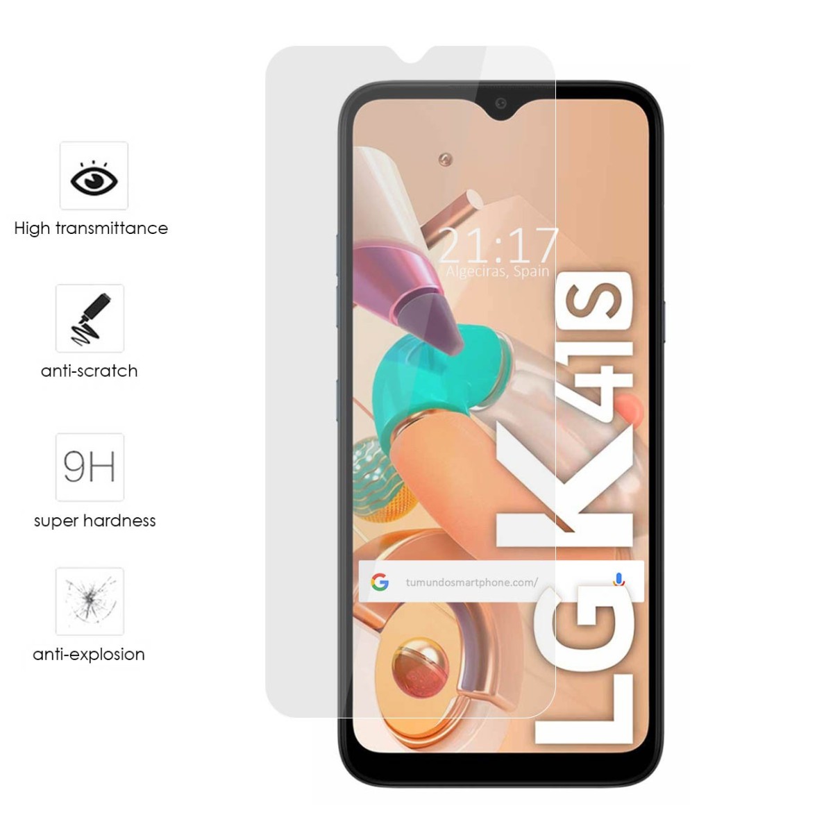Protector Cristal Templado para Lg K41s Vidrio