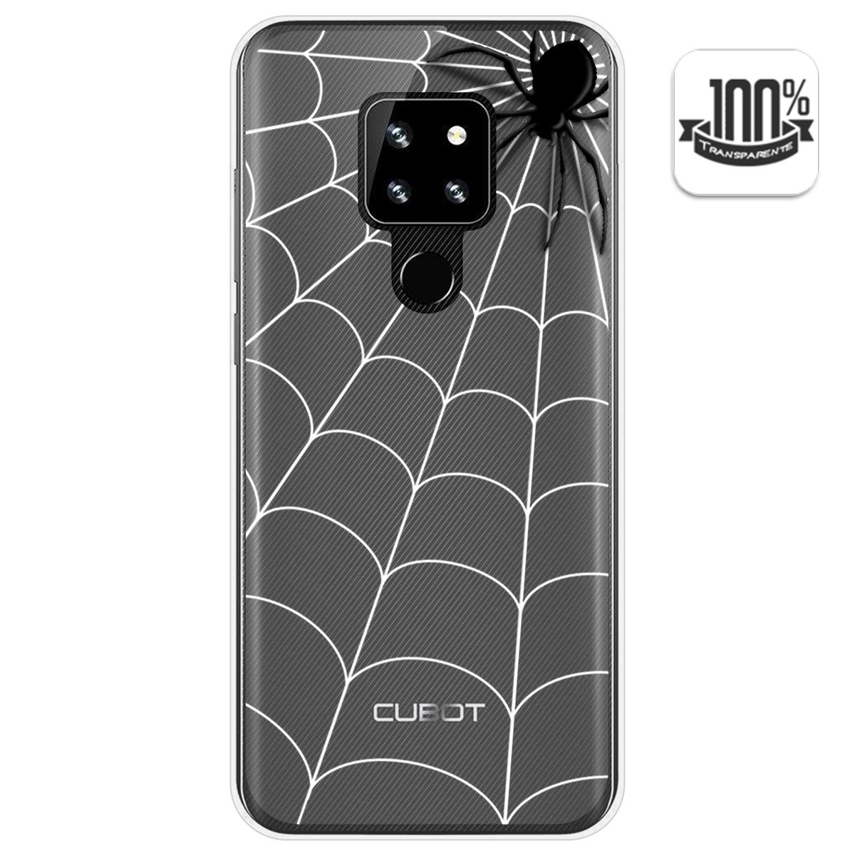 Funda Gel Transparente para Cubot P30 diseño Araña Dibujos